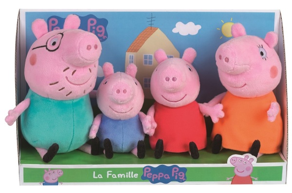 Jemini Coffret Peluche Famille Peppa Pig